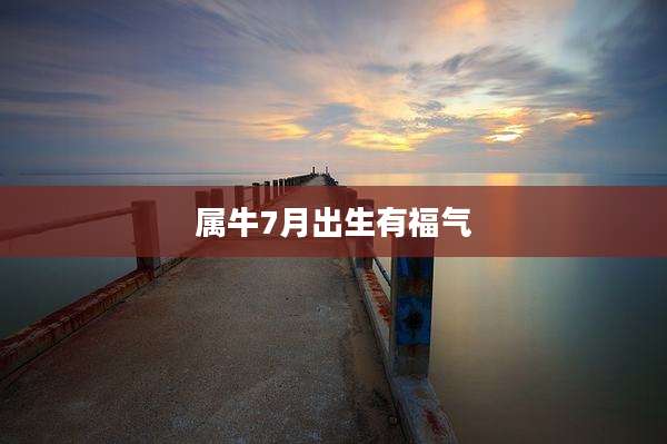 属牛7月出生有福气