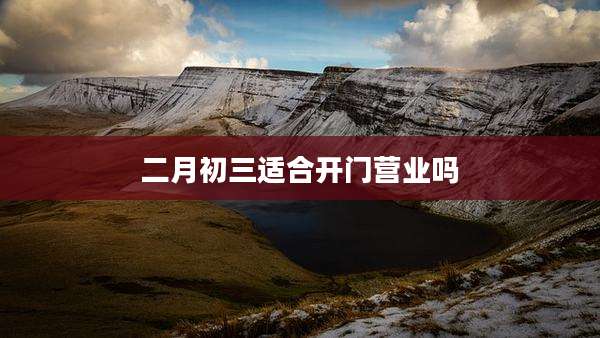 二月初三适合开门营业吗
