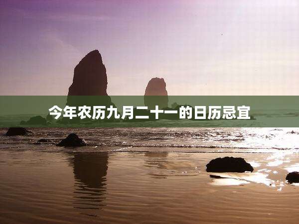 今年农历九月二十一的日历忌宜