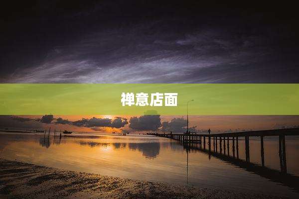 禅意店面