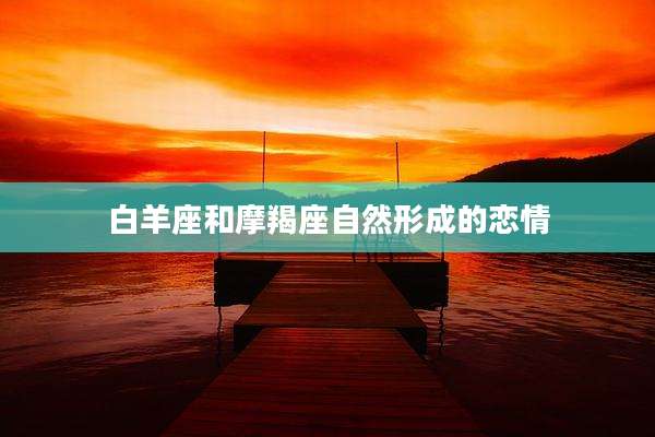 白羊座和摩羯座自然形成的恋情