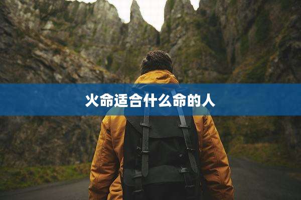 火命适合什么命的人