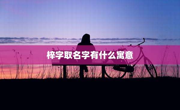 梓字取名字有什么寓意