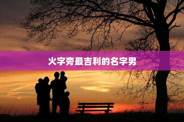 火字旁最吉利的名字男