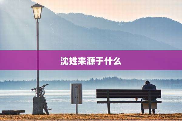 沈姓来源于什么