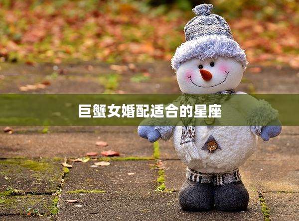 巨蟹女婚配适合的星座