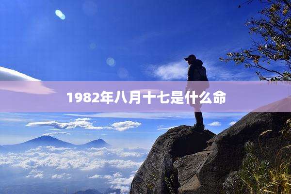 1982年八月十七是什么命