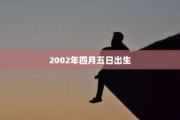 2002年四月五日出生