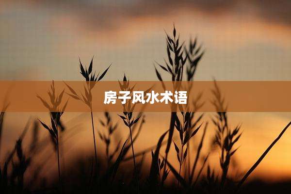房子风水术语