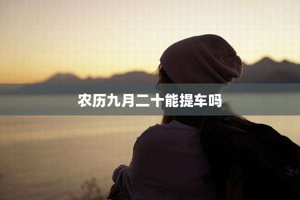 农历九月二十能提车吗