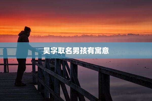 昊字取名男孩有寓意