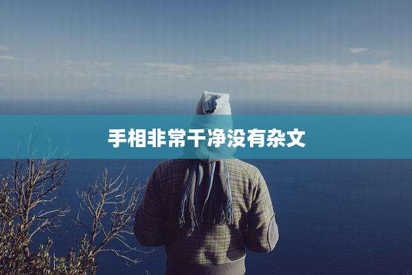 手相非常干净没有杂文