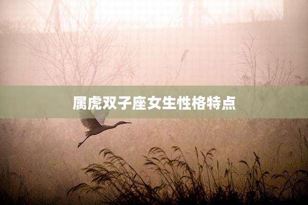 属虎双子座女生性格特点