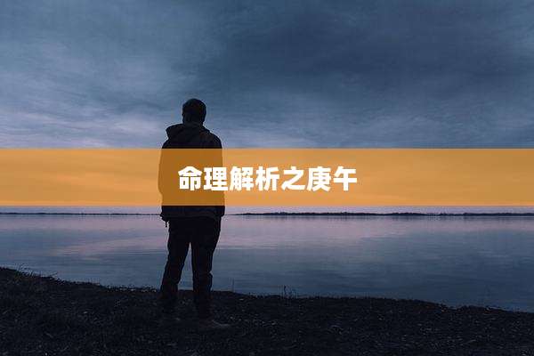 命理解析之庚午