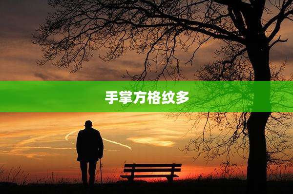 手掌方格纹多
