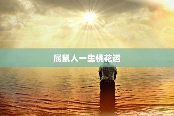 属鼠人一生桃花运