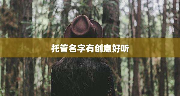 托管名字有创意好听