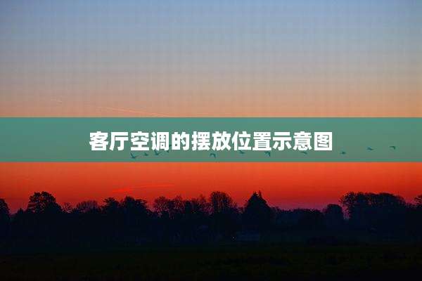 客厅空调的摆放位置示意图