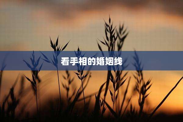 看手相的婚姻线