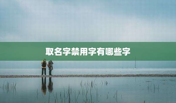 取名字禁用字有哪些字