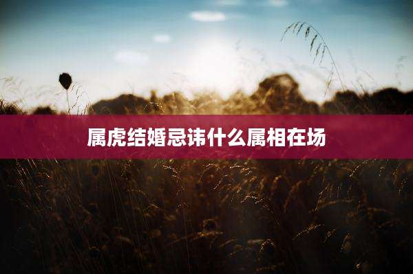 属虎结婚忌讳什么属相在场