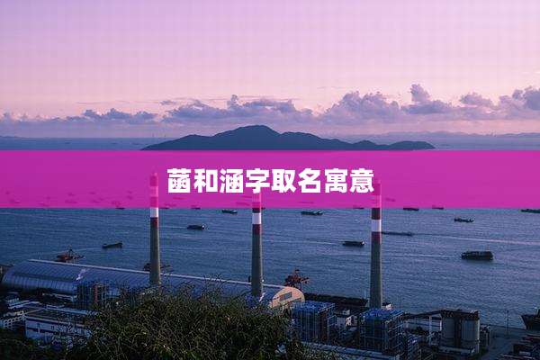 菡和涵字取名寓意