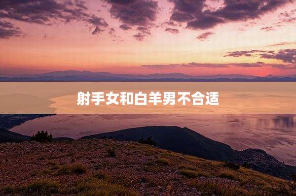 射手女和白羊男不合适