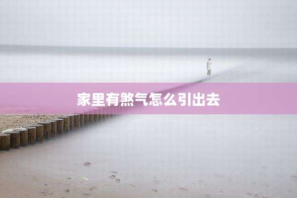 家里有煞气怎么引出去