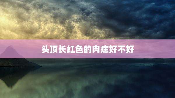 头顶长红色的肉痣好不好