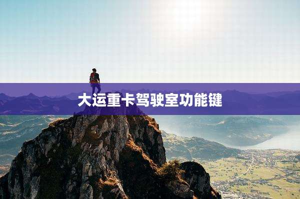 大运重卡驾驶室功能键