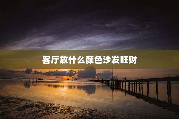 客厅放什么颜色沙发旺财