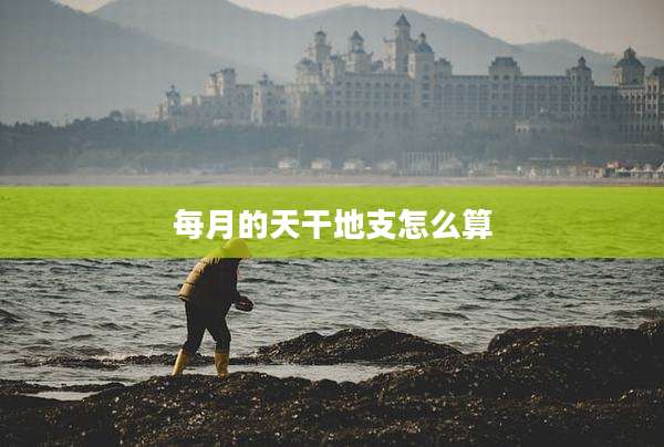 每月的天干地支怎么算