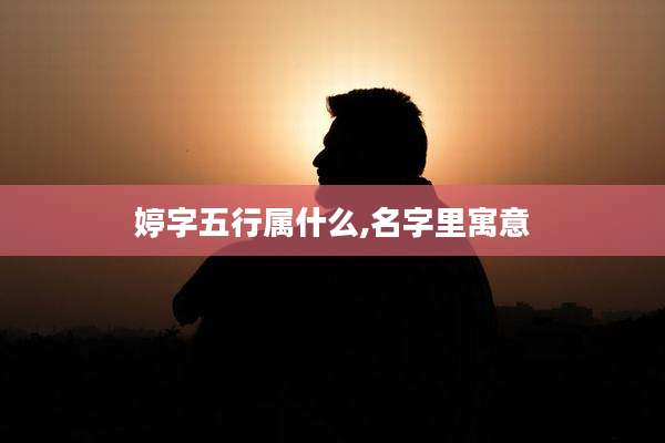 婷字五行属什么,名字里寓意