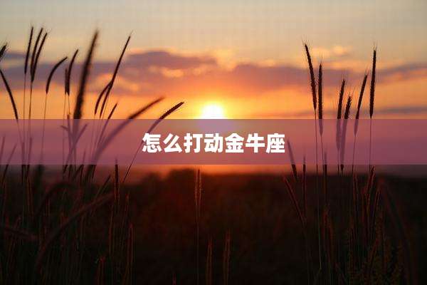 怎么打动金牛座
